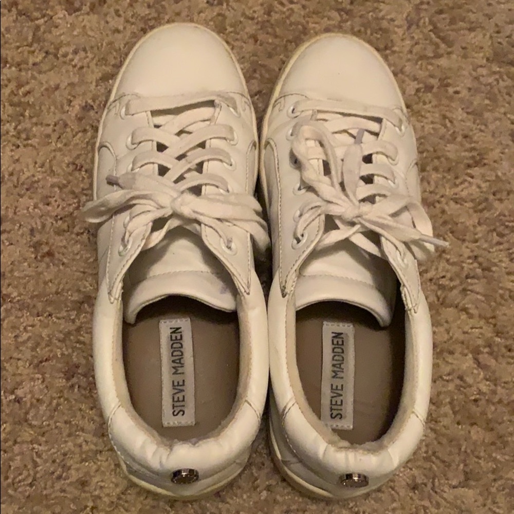 Steve madden white sneakers